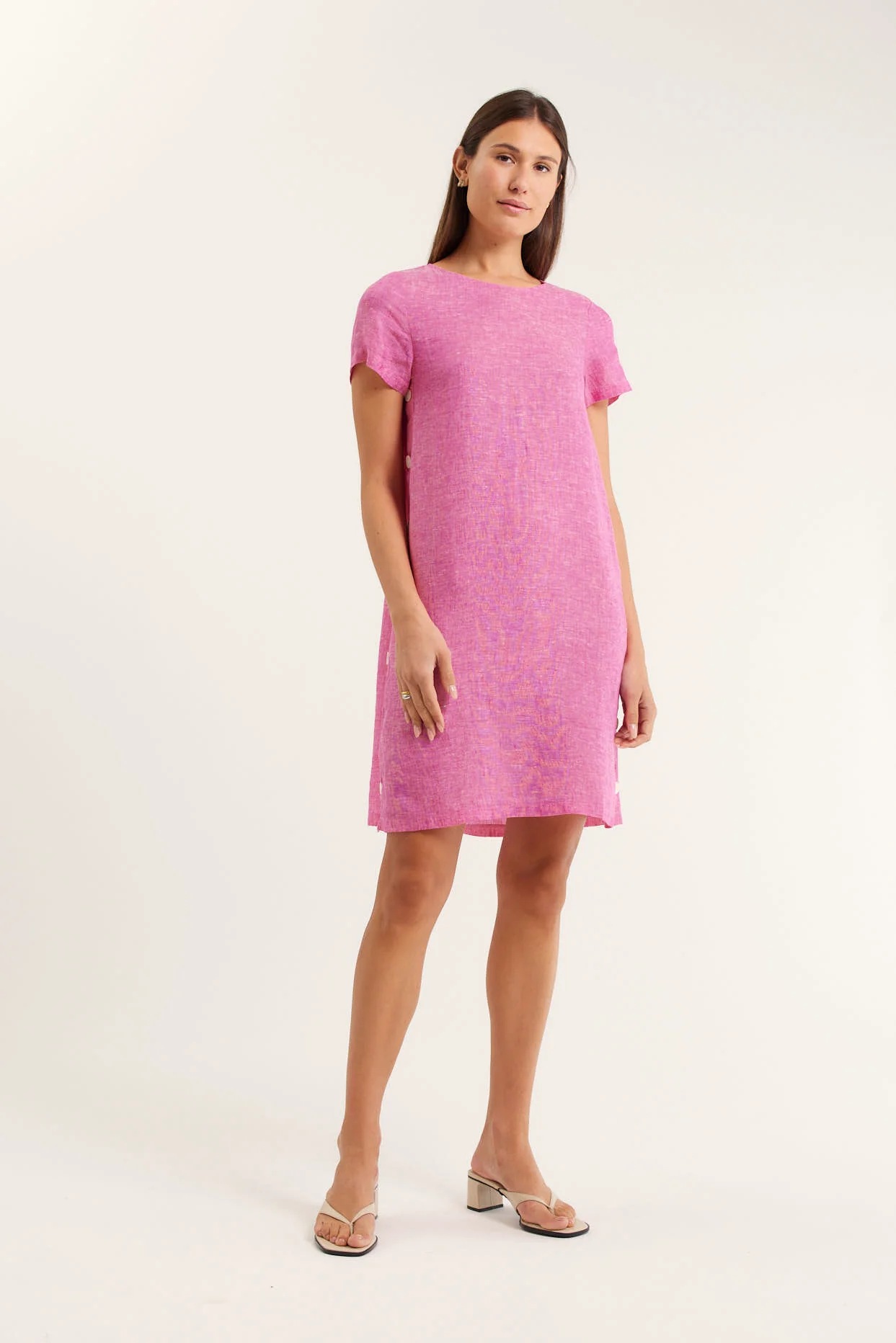 Louie Classic Dress In Cranberry